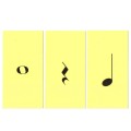 Music Flash Cards Set A - karty do teorii muzyki, nauki nut, rytmów i oznaczeń muzycznych