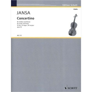 Leopold Jansa - Concertino D-dur op. 54 - nuty na skrzypce z fortepianem