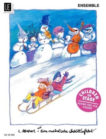 Leopold Mozart - Muzyczna podróż saniami - na zespół dziecięcy - trio o zmiennym składzie, fortepian i perkusję