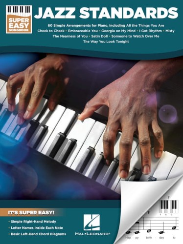Super Easy Songbook: Jazz Standards - proste nuty literowe na pianino lub keyboard - 60 piosenek