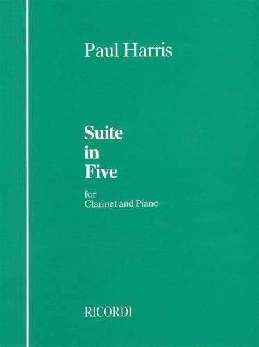 Paul Harris - Suite In Five for Clarinet and Piano - nuty na klarnet z fortepianem