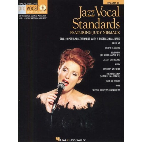 Pro Vocal Volume 18: Jazz Vocal Standards Featuring Judy Niemack - Judy Niemack - nuty na głos z tekstem i akordami gitarowymi (+ płyta CD)