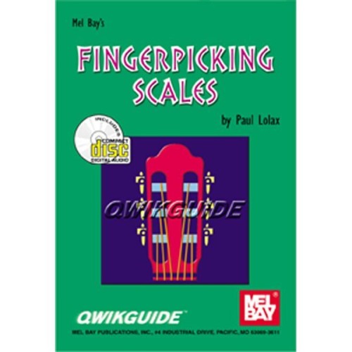 Qwikguide - Fingerpicking Scales - Lolax - Paul Lolax - gamy na gitarę klasyczną lub akustyczną (+ płyta CD)