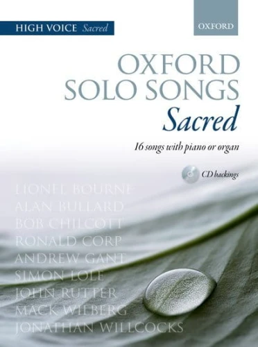 Oxford Solo Songs: Sacred - High Voice (+ płyta CD) - nuty na głos wysoki i fortepian (organy)