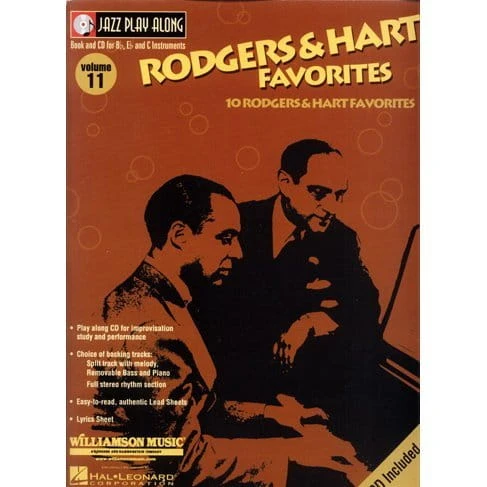 Jazz Play-Along Volume 11: Rodgers & Hart Favorites - Lorenz Hart, Richard Rodgers - nuty na instrumenty C, Eb, Bb (+ płyta CD)