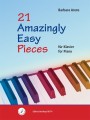 Barbara Arens: 21 Amazingly Easy Pieces for piano - nuty w łatwym układzie na fortepian