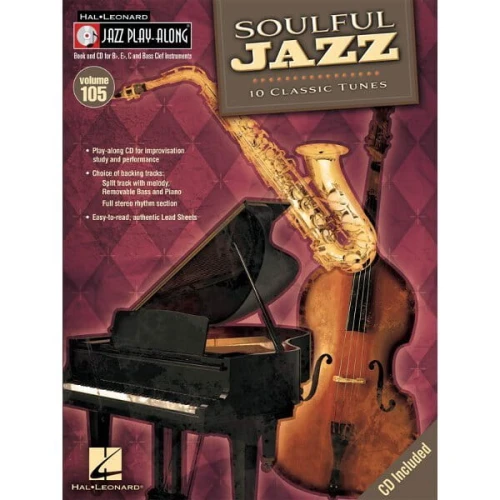 Soulful Jazz - Jazz Play-Along Volume 105 - nuty na instrumenty C, Bb, Eb (+ płyta CD)