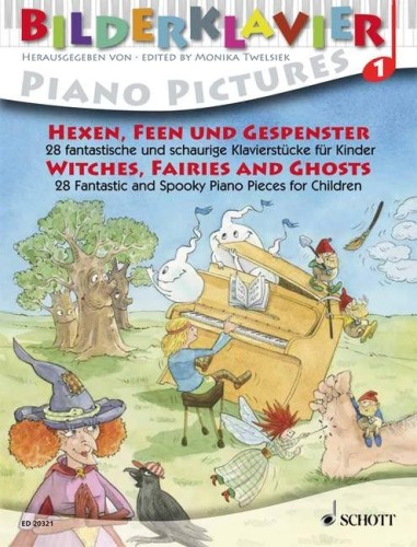 Piano Pictures 1: Witches, Fairies and Ghosts - 28 fantastycznych i upiornych utworów fortepianowych dla dzieci - Monika Twelsiek