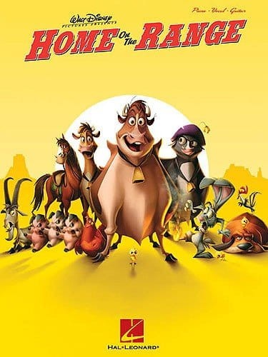 Home On The Range - Alan Menken - nuty piosenek na głos, fortepian i gitarę z filmu Rogate Ranczo
