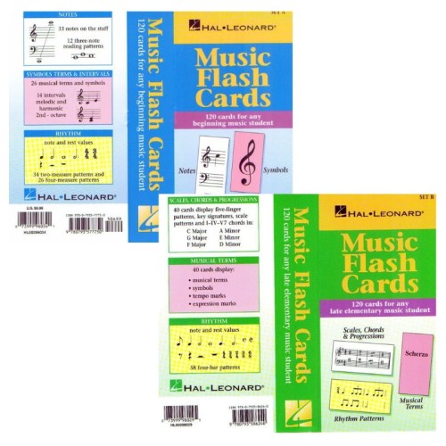Music Flash Cards - zestaw kart do teorii muzyki, nauki notacji muzycznej, rytmów i pojęć muzycznych