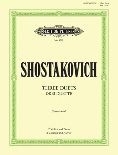 Dmitrij Szostakowicz: Drei Duette - Three Duets - trzy duety skrzypcowe i fortepian
