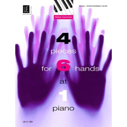 Mike Cornick - 4 Pieces for 6 Hands at 1 Piano - nuty na fortepian na 6 rąk