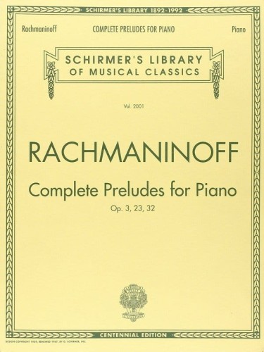 Sergiusz Rachmaninow preludia: Complete Preludes For Piano (op. 3, op. 23, op. 32) - nuty na fortepian