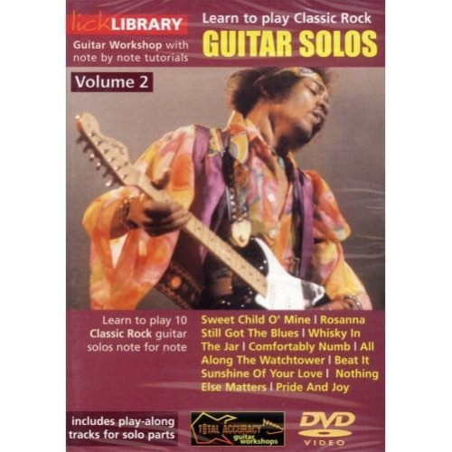Lick Library - Learn To Play Classic Rock Guitar Solos Volume 2 - szkoła gry na giatrze elektrycznej (DVD)