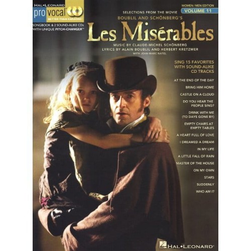 Pro Vocal Mixed Edition Volume 11 - Les Miserables - Alain Boublil, Claude-Michel Schönberg - nuty na głos z tekstem i akordami gitarowymi (+ płyta CD)