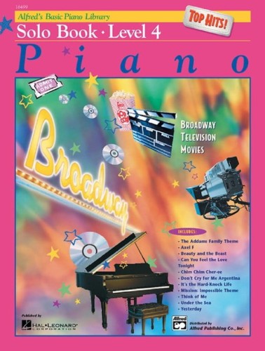 Alfred's Basic Piano Library: Top Hits! Solo Book Level 4 - Willard A. Palmer - nuty na fortepian