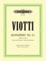 Giovanni Battista Viotti: Konzert fur Violine und Orchester Nr. 22 a-moll - Concerto A minor - koncert skrzypcowy - nuty na skrzypce i fortepian