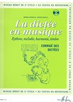 Benoît Menut, Pierre Chepelov: La dictee en musique 4 - debut du 2eme cycle - dyktanda muzyczne - rozwiązania