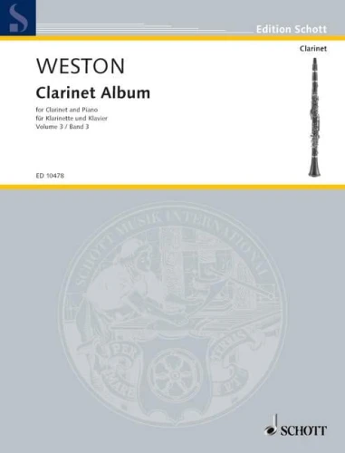 Pamela Weston: Clarinet Album Vol. 3 - nuty na klarnet i fortepian