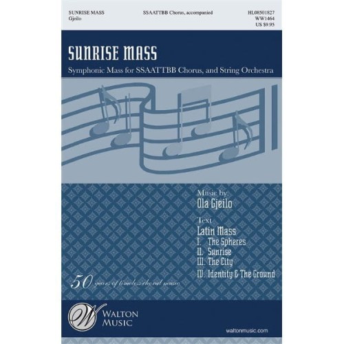 Ola Gjeilo - Sunrise Mass - nuty na chór SATB
