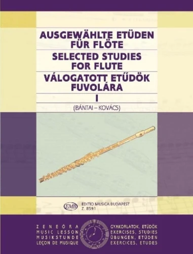 Selected Studies for flute 1 - Bántai Vilmos, Kovács Gábor - wybrane ćwiczenia i etiudy na flet poprzeczny