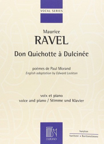 Don Quichotte A Dulcinee - Maurice Ravel - nuty na baryton z fortepianem