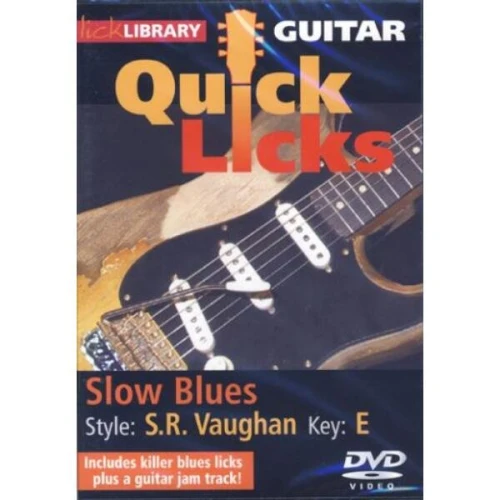 Lick Library - Quick Licks - S.R. Vaughan Slow Blues Key Of E - Jamie Humphries, Stevie Ray Vaughan - szkoła gry na gitarze elektrycznej (DVD)