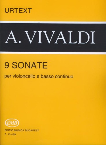 Antonio Vivaldi - 9 sonate per violoncello e basso continuo RV 39-47 - sonaty wiolonczelowe z fortepianem