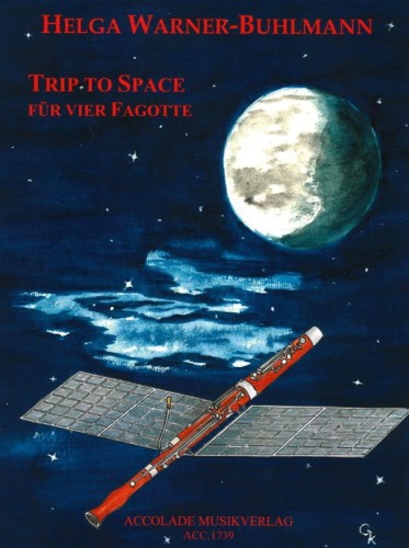 Helga Warner-Buhlmann: Trip to Space for Bassoon Quartet (Score & Parts) - nuty na kwartet fagotowy