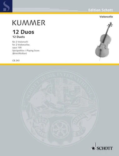 Friedrich August Kummer: 12 Duets op. 105 - duety wiolonczelowe