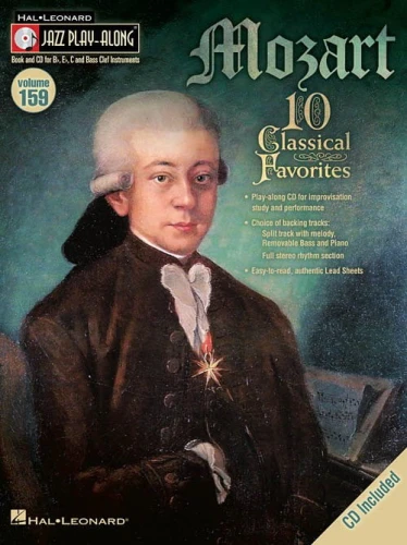 Wolfgang Amadeus Mozart - Jazz Play Along Volume 159 - nuty na instrumenty C, Bb i Eb (+ płyta CD)