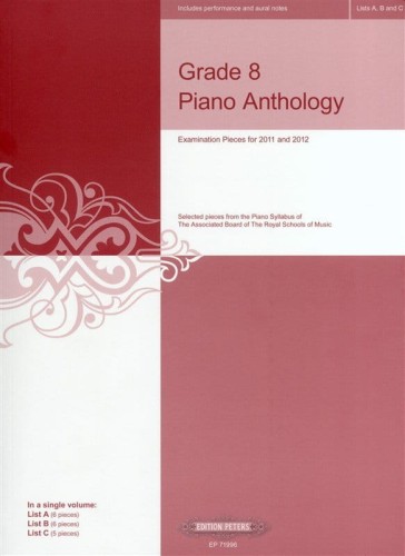 Grade 8 Piano Anthology 2011-2012 - wybór utworów egzaminacyjnych ABRSM - nuty na fortepian solo