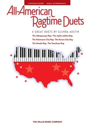 Glenda Austin: All-American Ragtime Duets - 1 Piano, 4 Hands - nuty na fortepian na cztery ręce