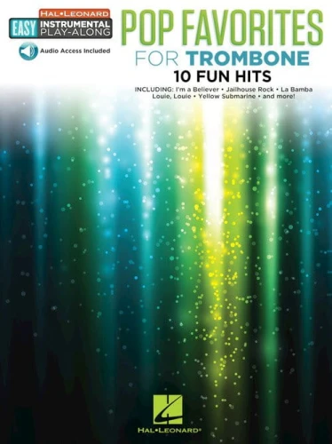 Pop Favorites for Trombone: 10 Fun Hits (+ audio online) - łatwe nuty na puzon