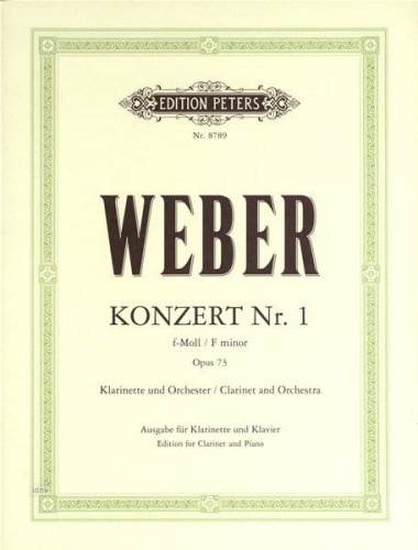 Carl Maria von Weber - Koncert klarnetowy Nr 1 f-moll op. 73 na klarnet i orkiestrę