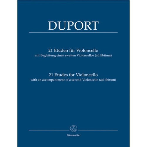 Jean-Louis Duport - 21 Etudes for Violoncello - etiudy na wiolonczelę z akompaniamentem drugiej wiolonczeli