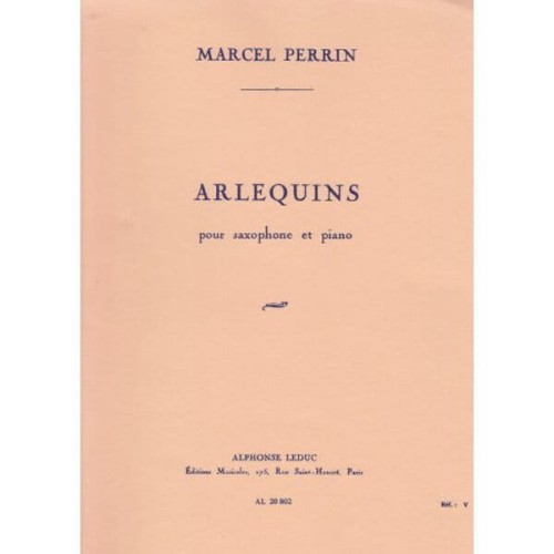 Marcel Perrin - Arlequins - nuty na saksofon altowy z fortepianem