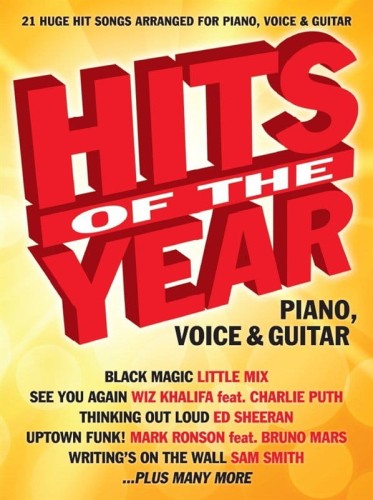 Hits Of The Year 2015 - akordy gitarowe, melodia i nuty na fortepian