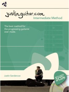 Justinguitar.com - Intermediate Method (+ 2 płyty CD) - Justin Sandercoe - szkoła gry na gitarze akordami - dla średniozaawansowanych