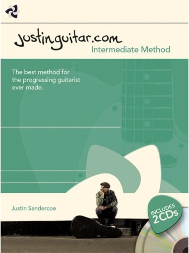 Justinguitar.com - Intermediate Method (+ 2 płyty CD) - Justin Sandercoe - szkoła gry na gitarze akordami - dla średniozaawansowanych