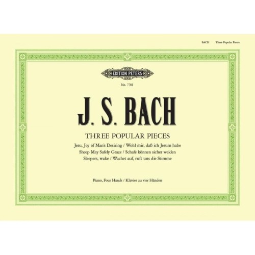 Jan Sebastian Bach - Three Popular Pieces - trzy popularne utwory na fortepian na cztery ręce - Leonard Duck