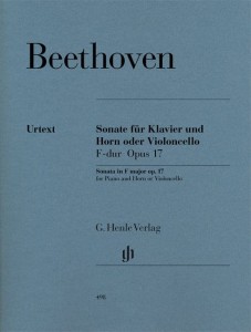 Ludwig van Beethoven: Sonata F-dur op. 17 for Horn (Cello) and Piano - nuty na róg lub wiolonczelę z fortepianem