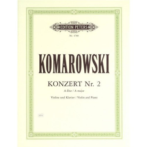 Anatol Komarowski - Koncert A-dur nr 2 - nuty na skrzypce z fortepianem