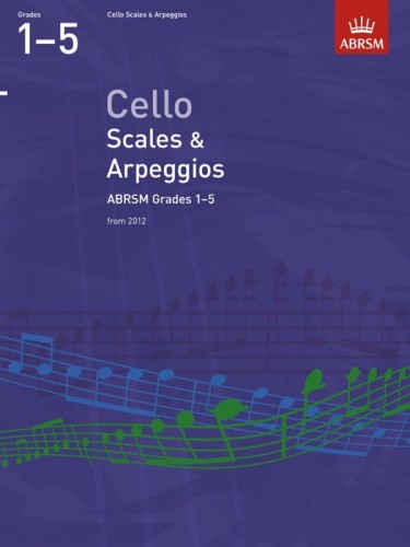 Cello Scales & Arpeggios, ABRSM Grades 1-5 from 2012 - gamy i pasaże na wiolonczelę
