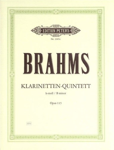 Johannes Brahms: Kwintet klarnetowy h-moll op. 115 - nuty na klarnet i kwartet smyczkowy