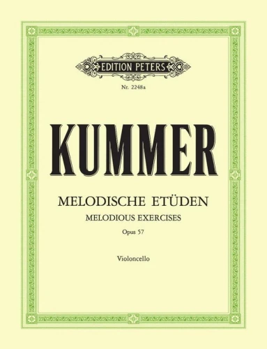 Friedrich August Kummer - Zehn melodische Etuden op. 57 - etiudy melodyczne op. 57 na wiolonczelę