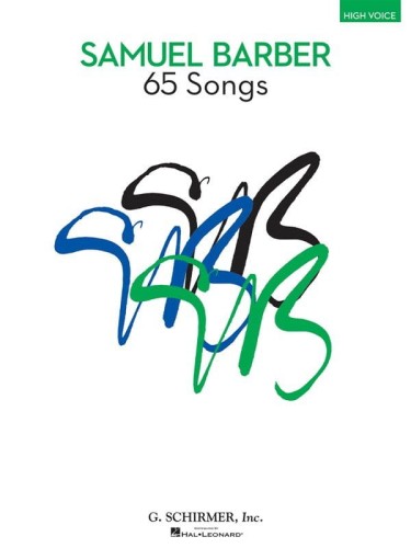 Samuel Barber: 65 Songs - High Voice - nuty na głos wysoki z fortepianem
