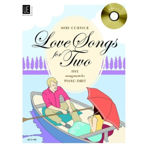 Mike Cornick - Love Songs for Two - nuty na fortepian na cztery ręce (+ płyta CD)
