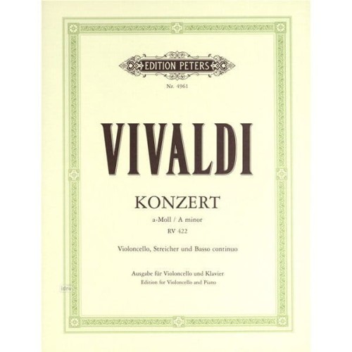 Antonio Vivaldi - Koncert a-moll (RV 422) na wiolonczelę z fortepianem
