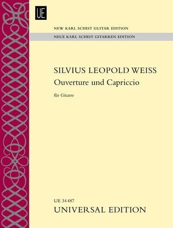Silvius Leopold Weiss - Ouverture und Capriccio - nuty na gitarę solo